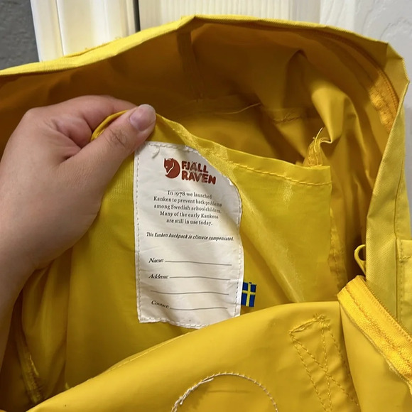 Fjallraven Yellow everyday outdoor Kamden Backpack - Picture 5 of 5